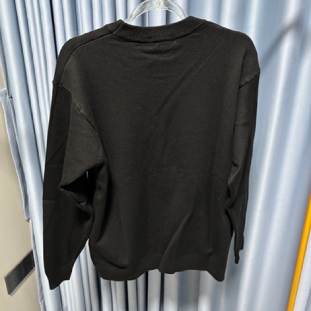 MONCLER black knitted sweater - Picture 2 of 5
